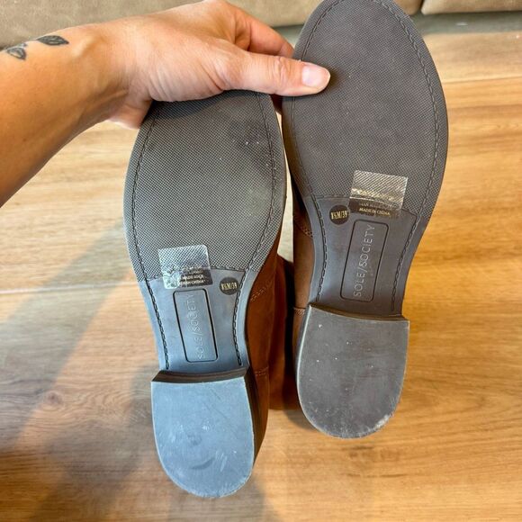 Sole Society Women’s Tan Brown Natasha Fall Ankle Boots Size 8 1/2 - Picture 5 of 5